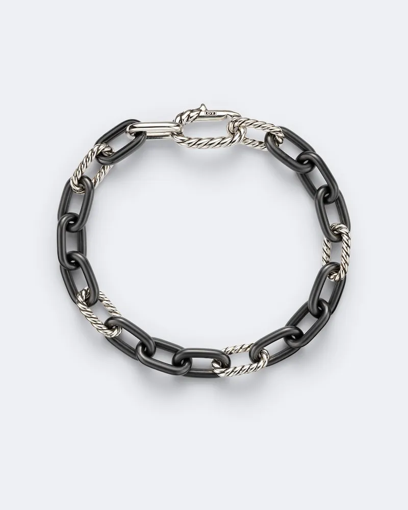 David Yurman Armband DY Madison® aus Titan und Sterlingsilber Schwarz