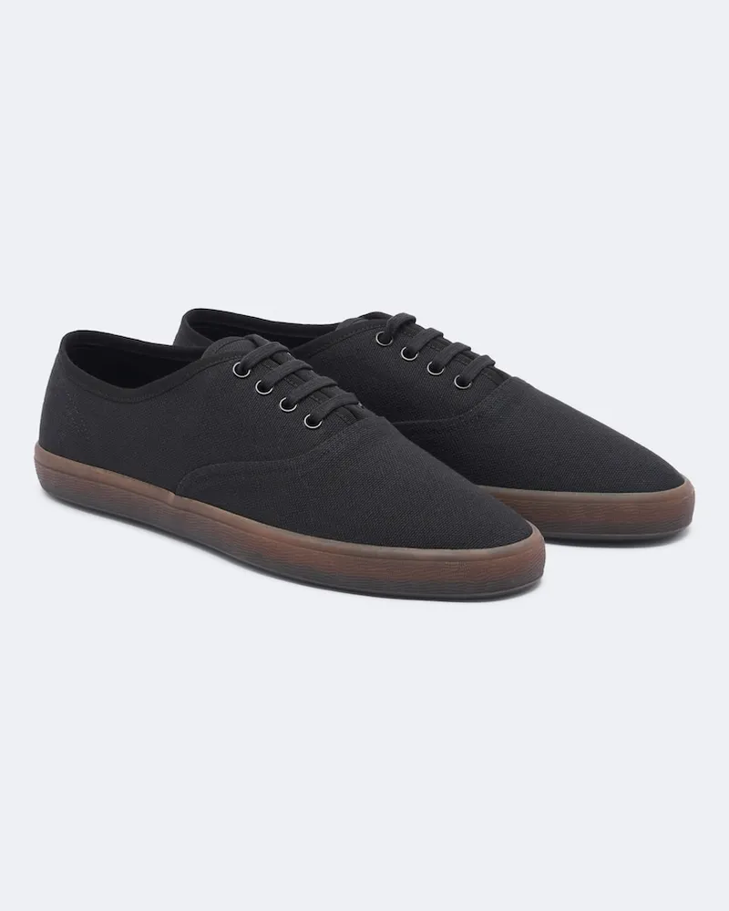 The Row Sneakers Fynn aus Canvas Schwarz