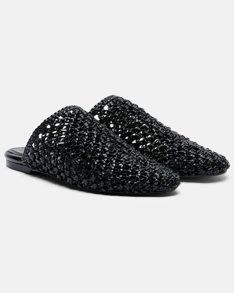 SOULIERS MARTINEZ Sandalen Mallorca aus Leder Schwarz