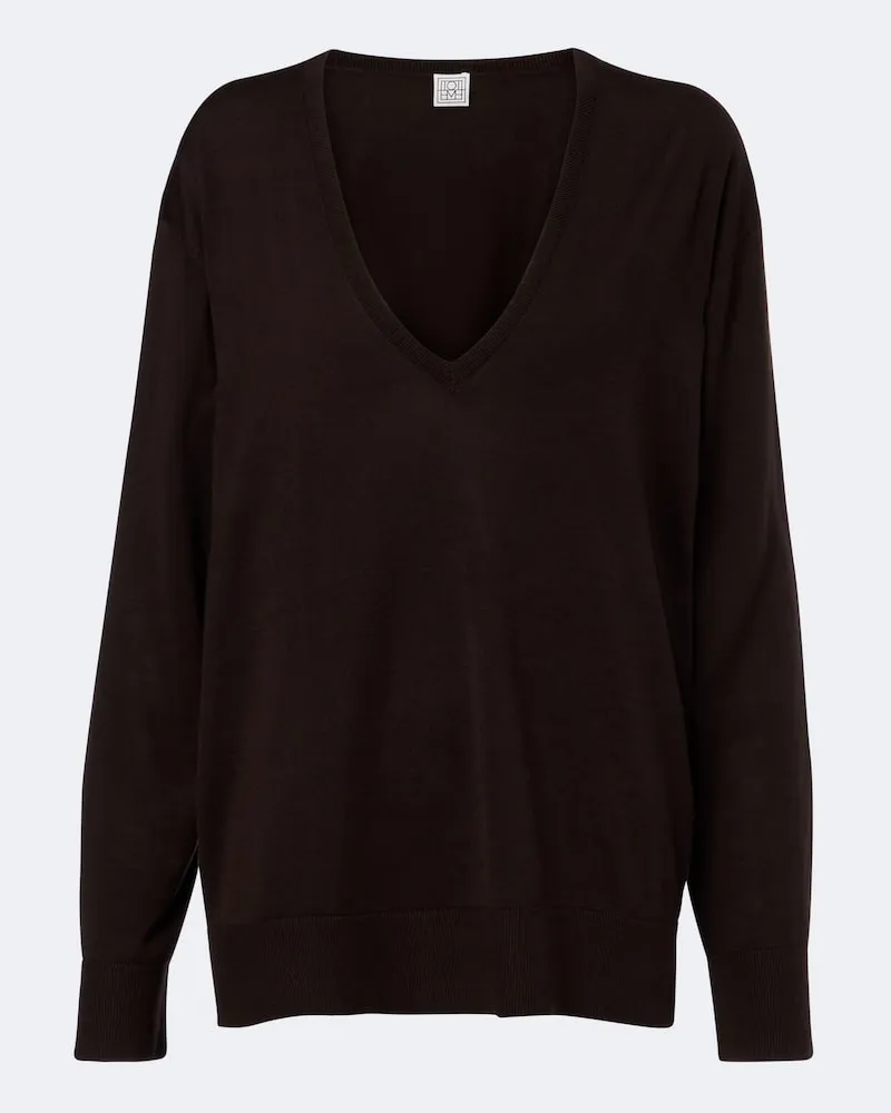 Totême Oversize Pullover Braun