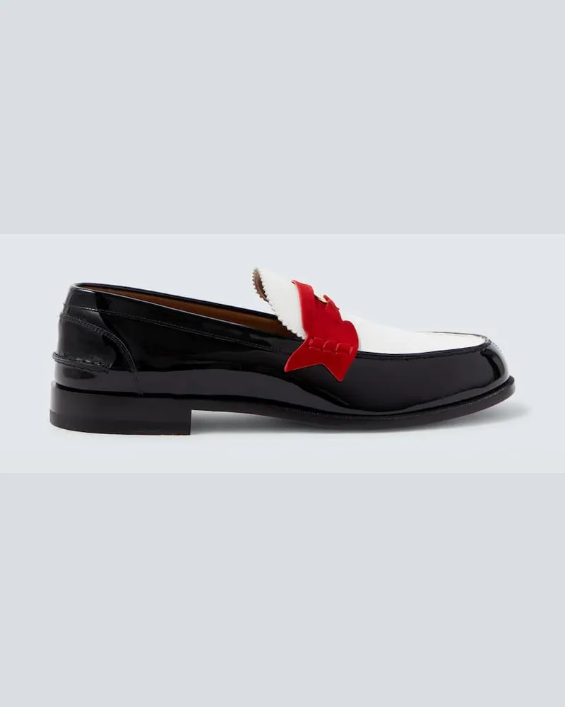 Christian Louboutin Loafers Penny aus Lackleder Schwarz