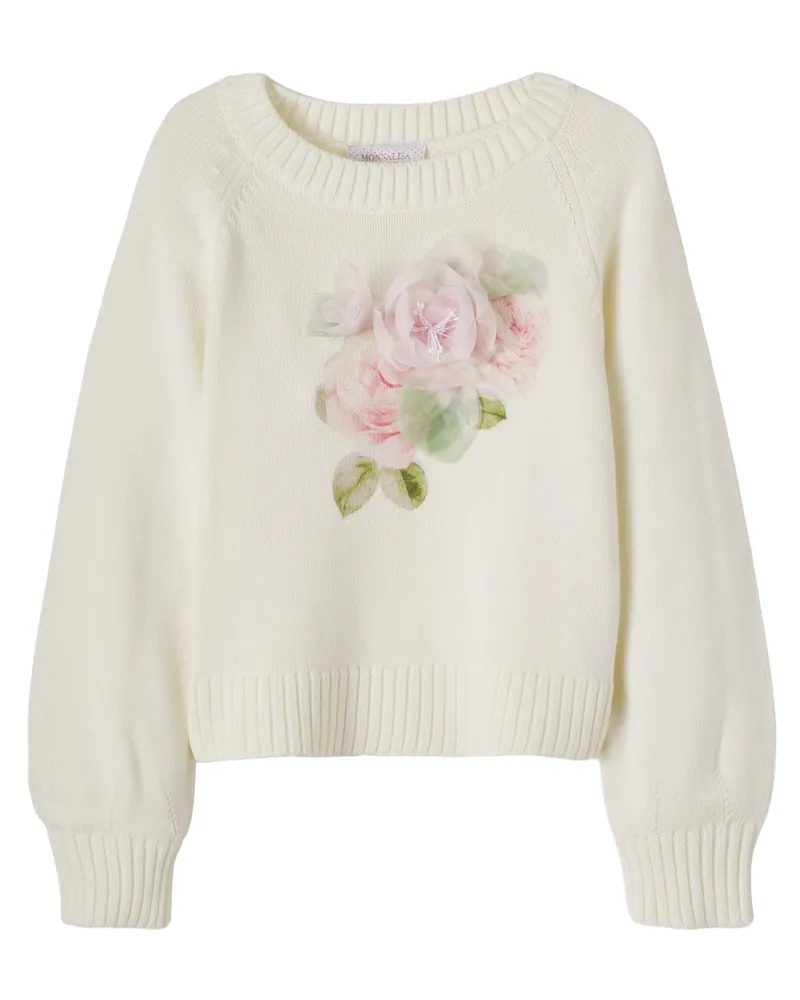 Monnalisa Pullover Weiß