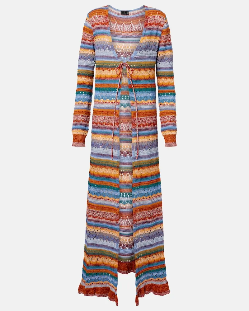 Etro Cardigan aus Häkelstrick Multicolor