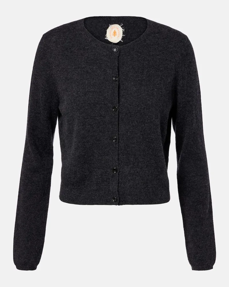 Jardin des Orangers Cardigan aus Wolle und Kaschmir Grau