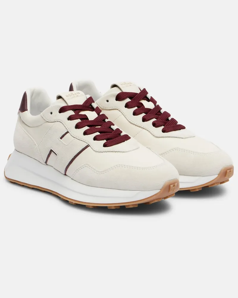 Hogan Plateau-Sneakers Hogan H641 aus Veloursleder Neutral