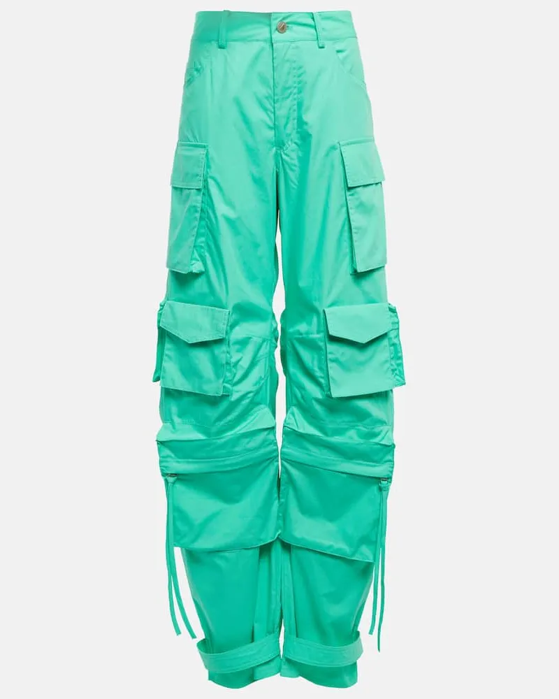 ATTICO Cargohose Fern aus Baumwoll-Canvas Grün