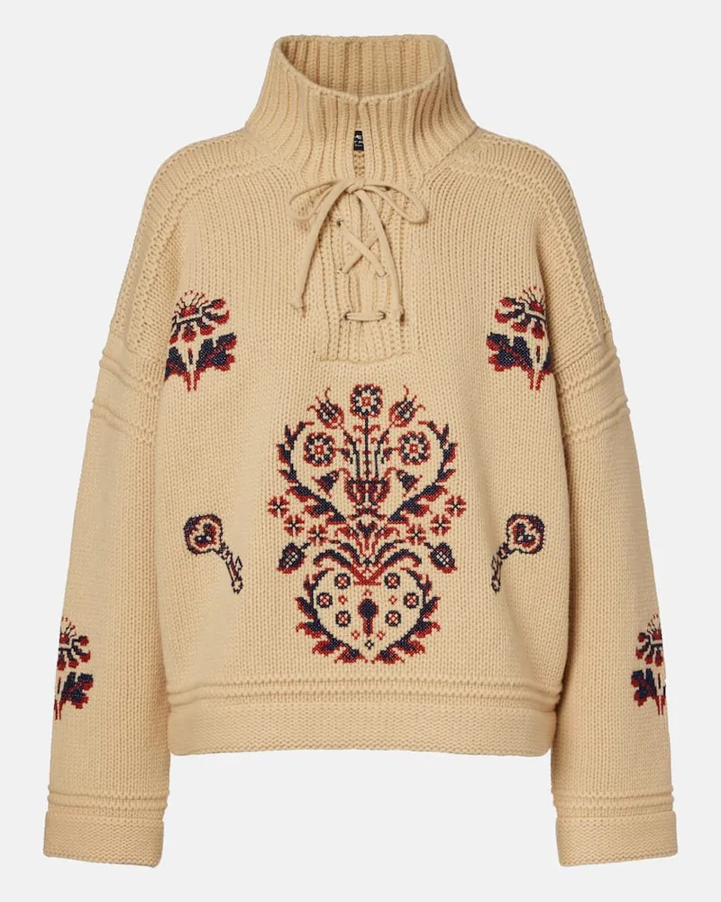 Etro Pullover aus Wolle und Kaschmir Beige