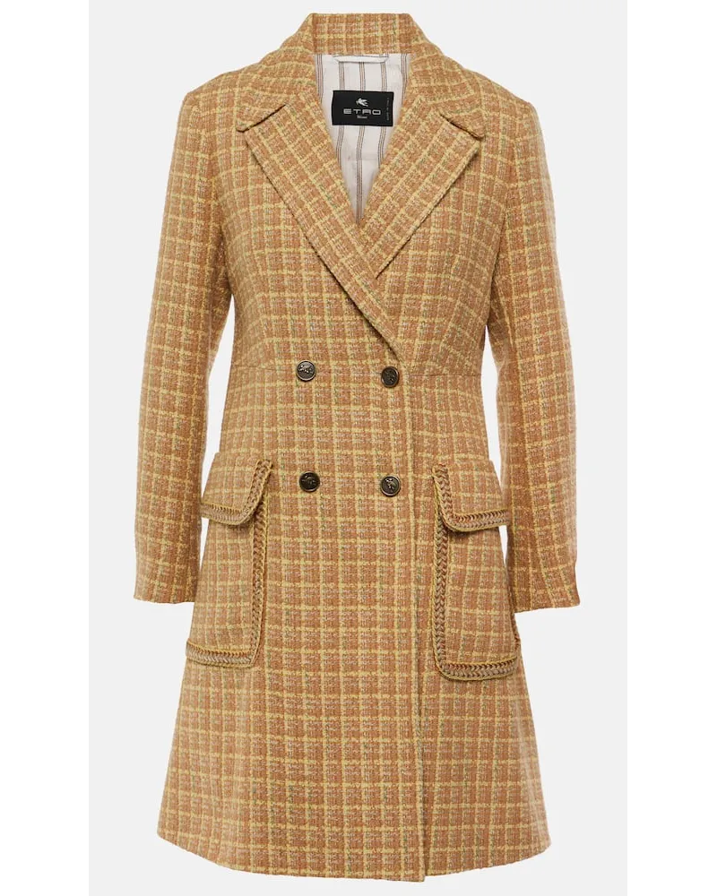 Etro Mantel aus einem Wollgemisch Beige