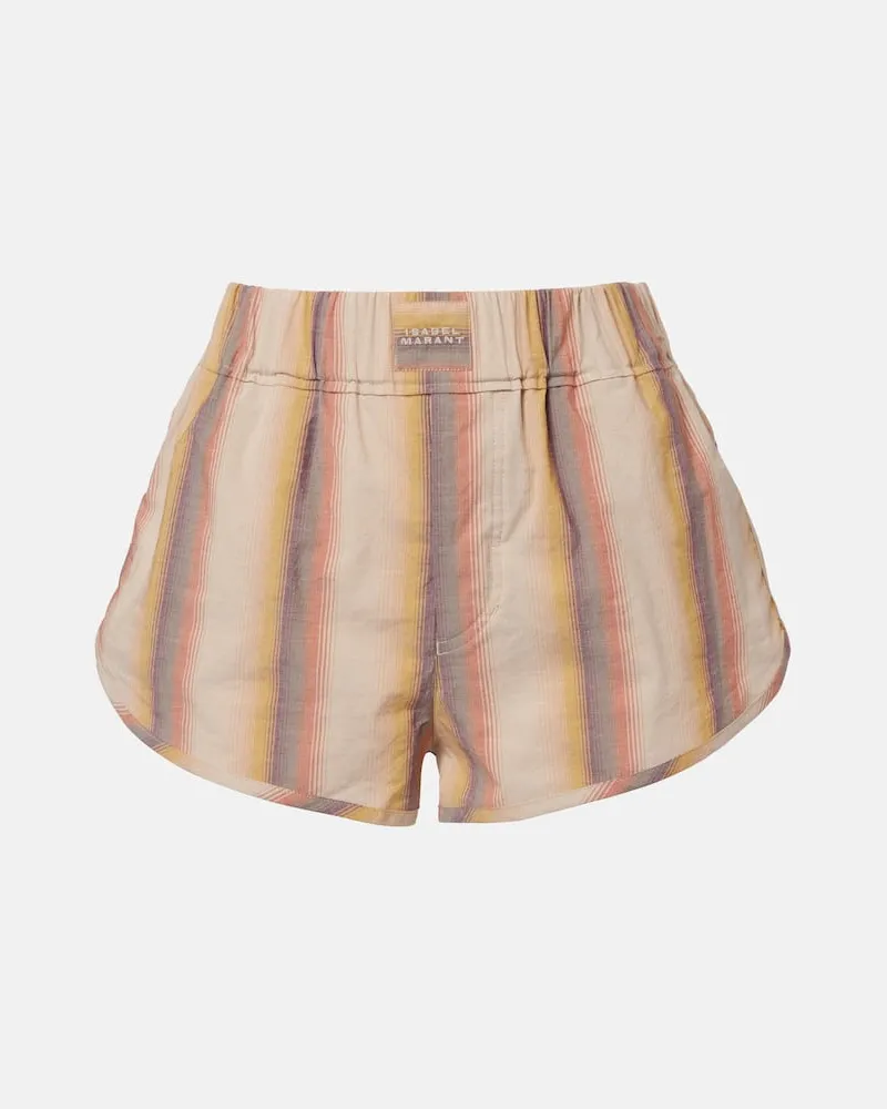 Isabel Marant Shorts Melinea aus Baumwolle Beige