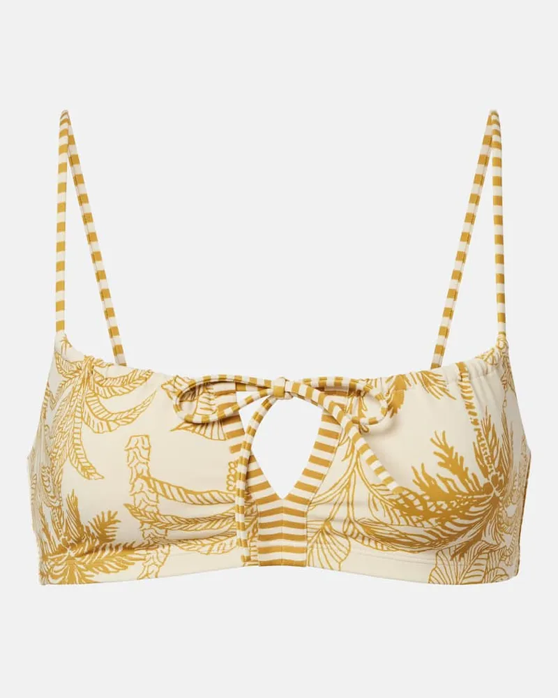 Eres Bedrucktes Bikini-Oberteil Reve Gelb