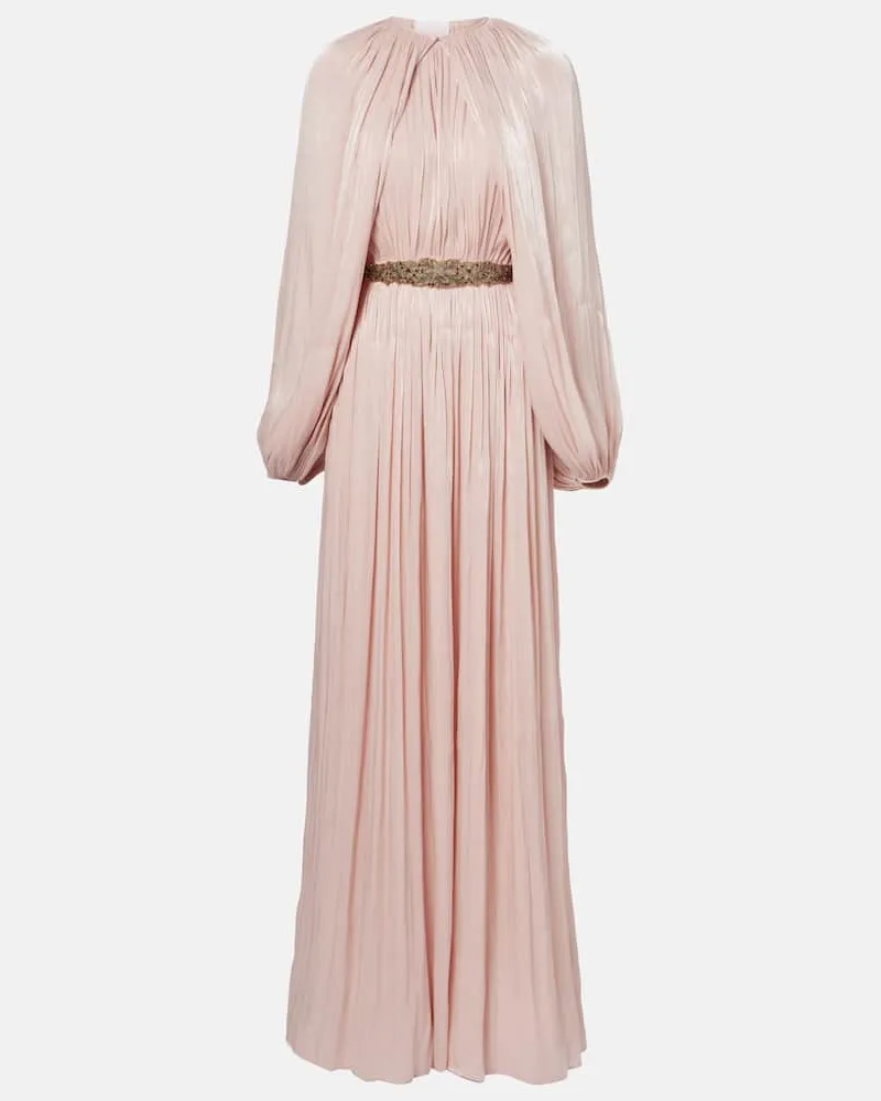 COSTARELLOS Jumpsuit Jazmin aus Lamé Rosa