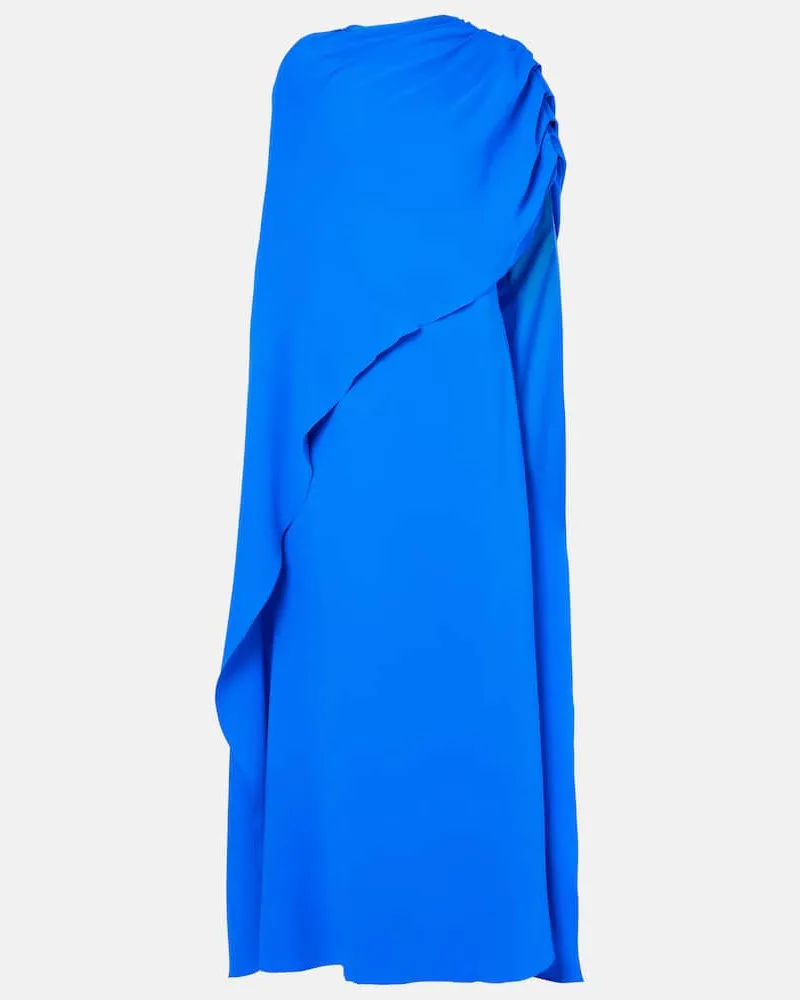 Oscar de la Renta Robe aus Georgette Blau