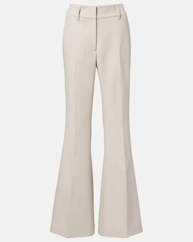 Gabriela Hearst Weite High-Rise-Hose Rhein aus Wolle Beige