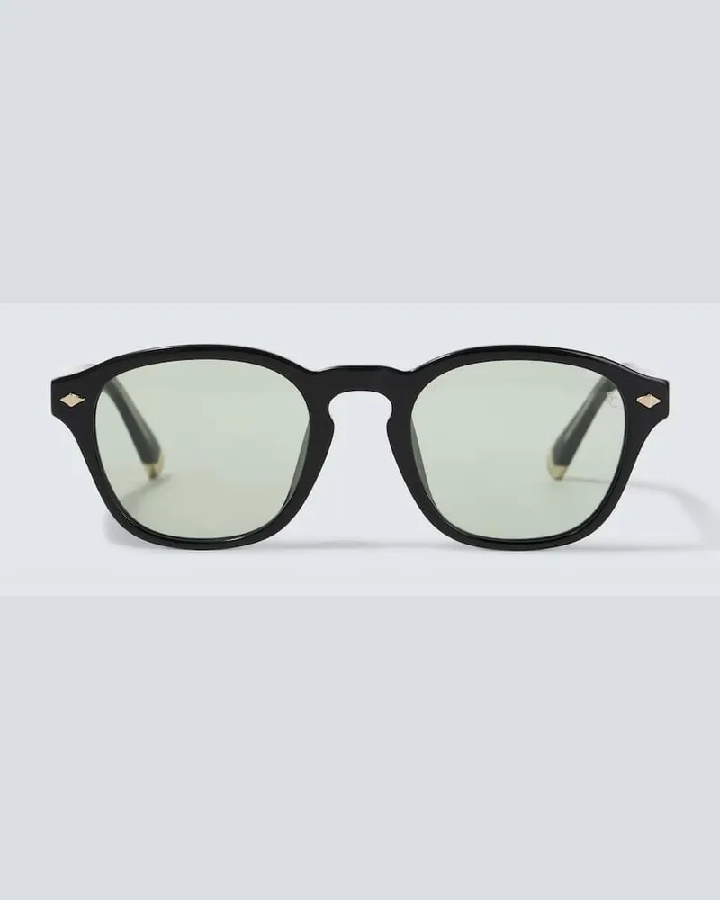 Brunello Cucinelli Runde Sonnenbrille Schwarz