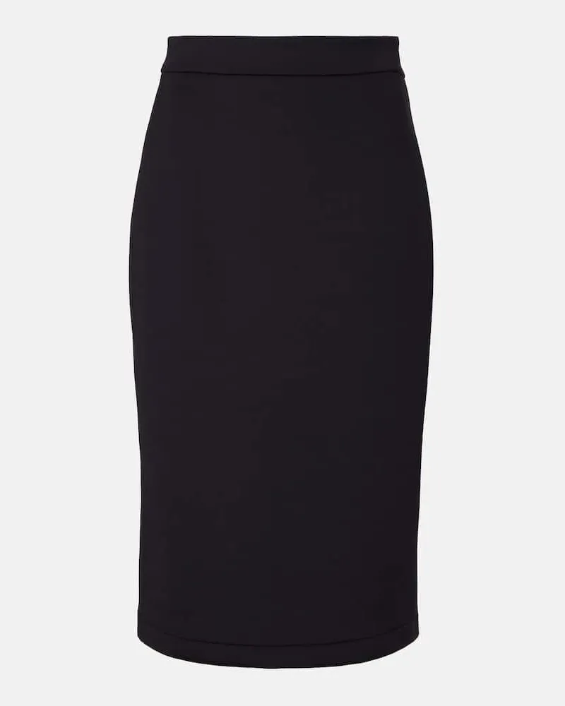 Moncler High-Rise-Bleistiftrock Schwarz