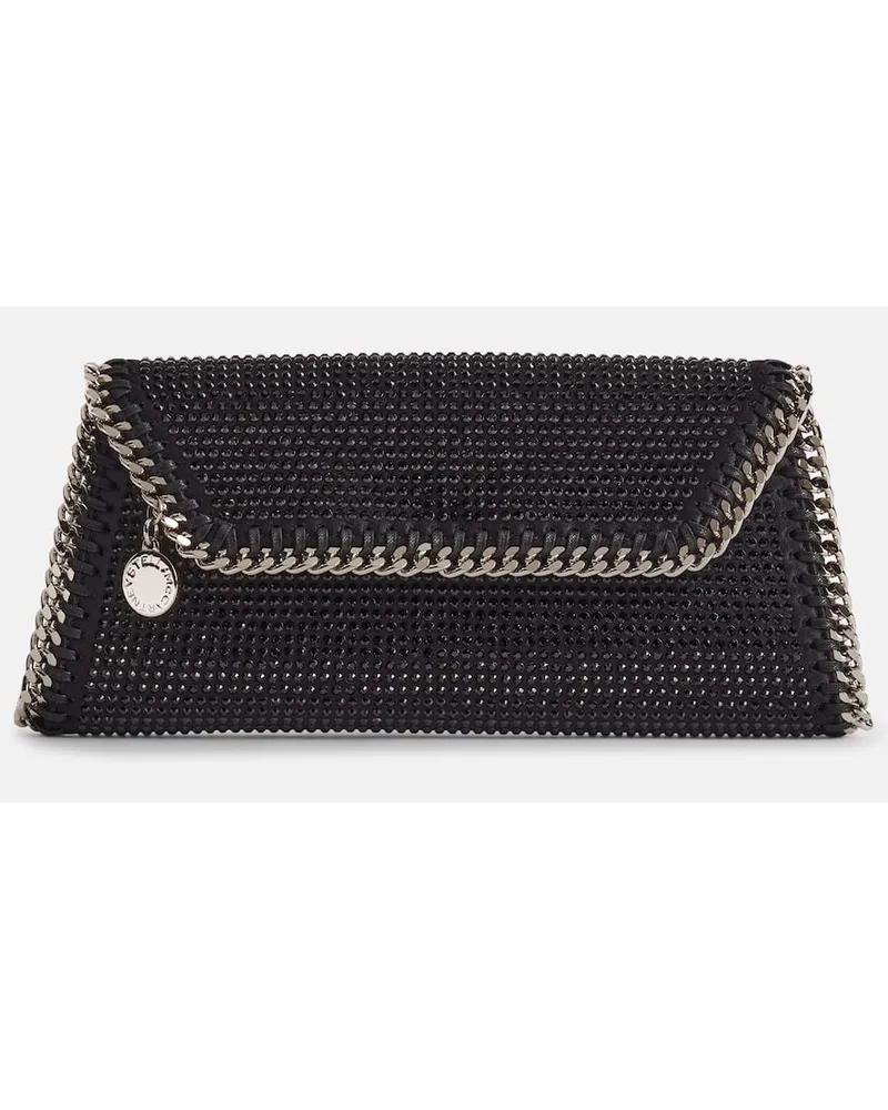 Stella McCartney Verzierte Clutch Falabella Schwarz