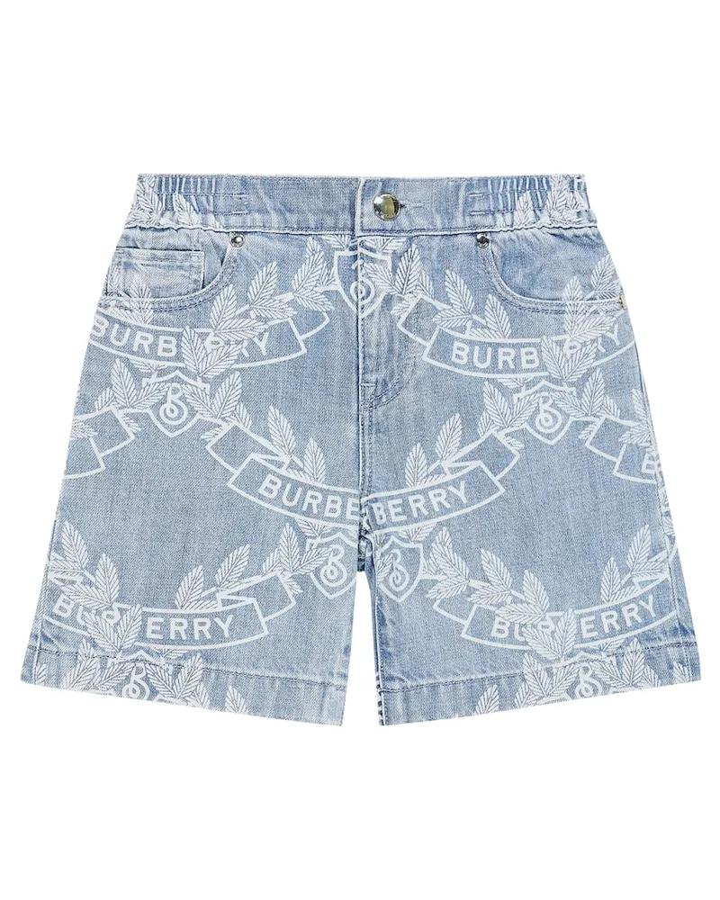 Burberry Bedruckte Jeansshorts Oak Leaf Crest Multicolor