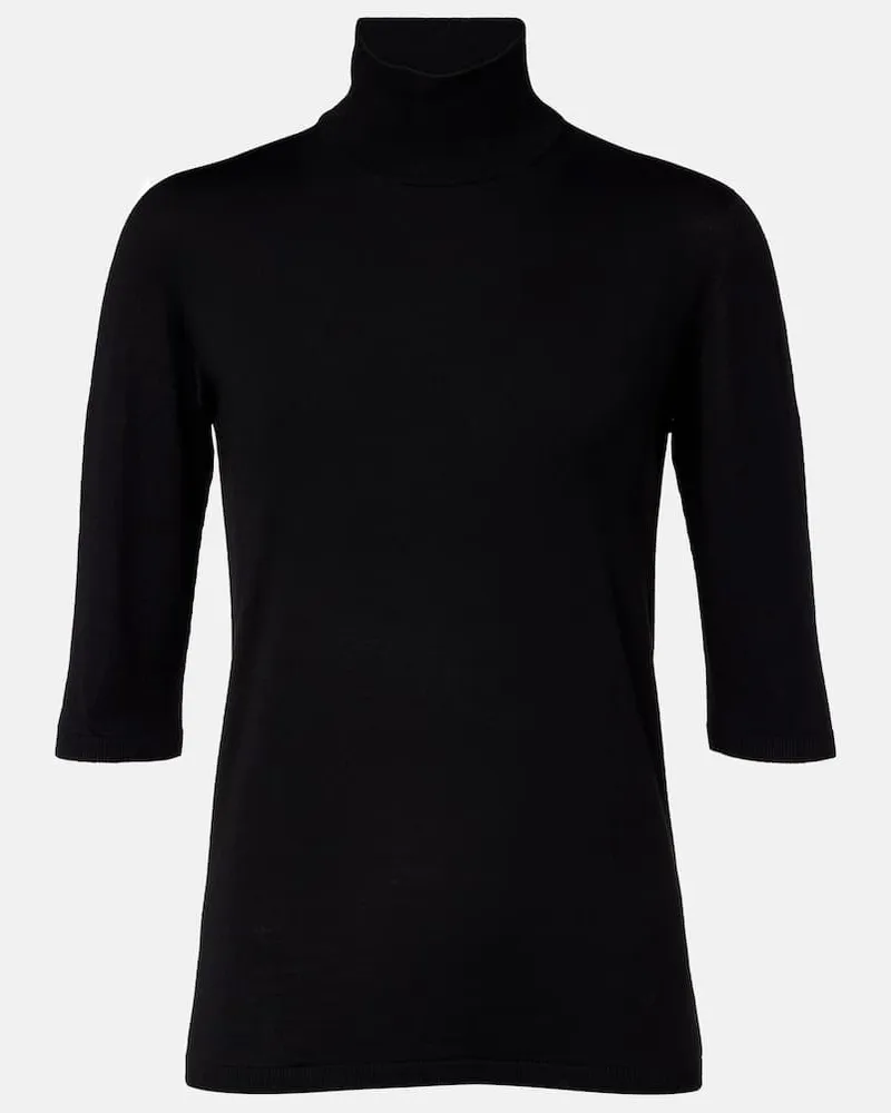 Max Mara Pullover Boa aus Schurwolle Schwarz