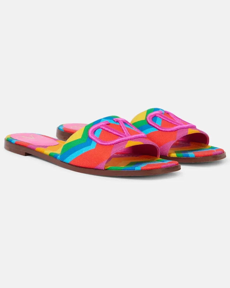Valentino Garavani Pantoletten VLogo Signature Valentino Chevron 24 Multicolor