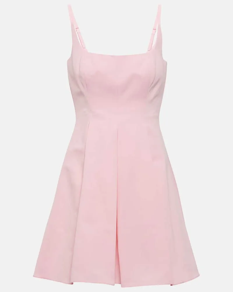 STAUD Minikleid Joli aus einem Baumwollgemisch Pink