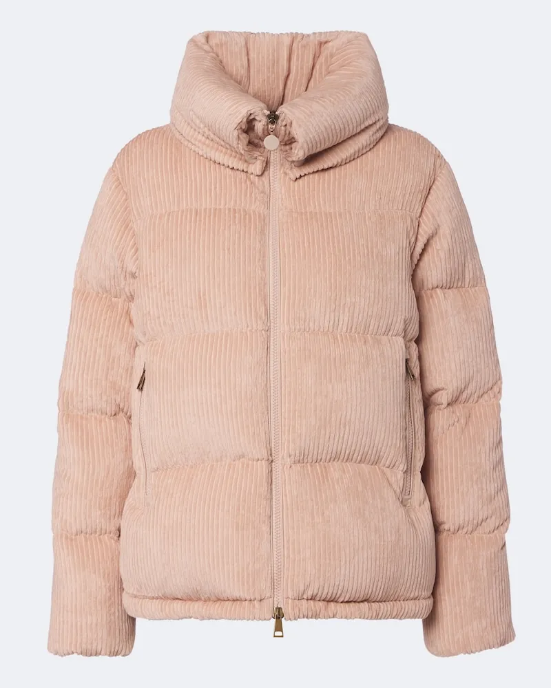 Moncler Daunenjacke Lumineux aus Cord Rosa
