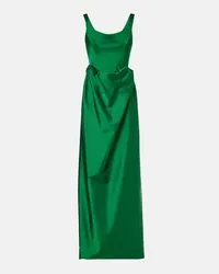 Vivienne Westwood Robe Nova Camille aus Satin Gruen