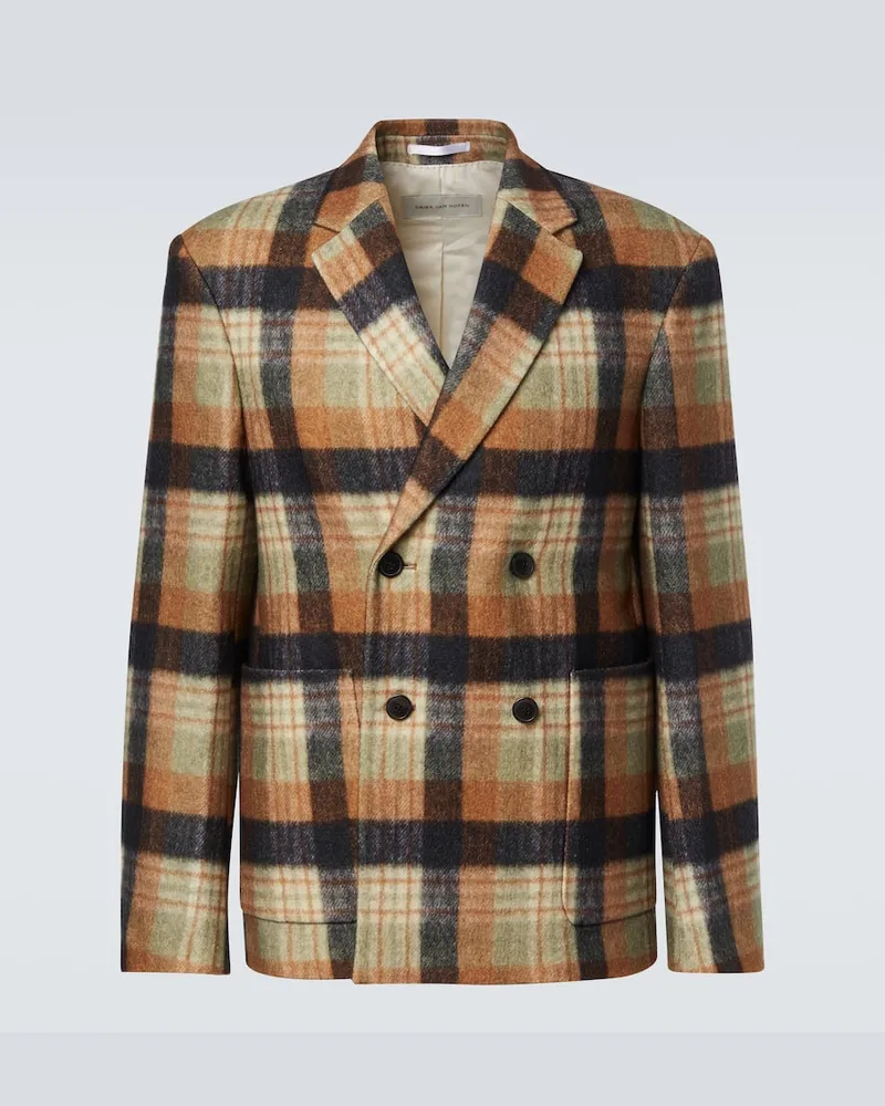 Dries van Noten Blazer aus Wolle Multicolor