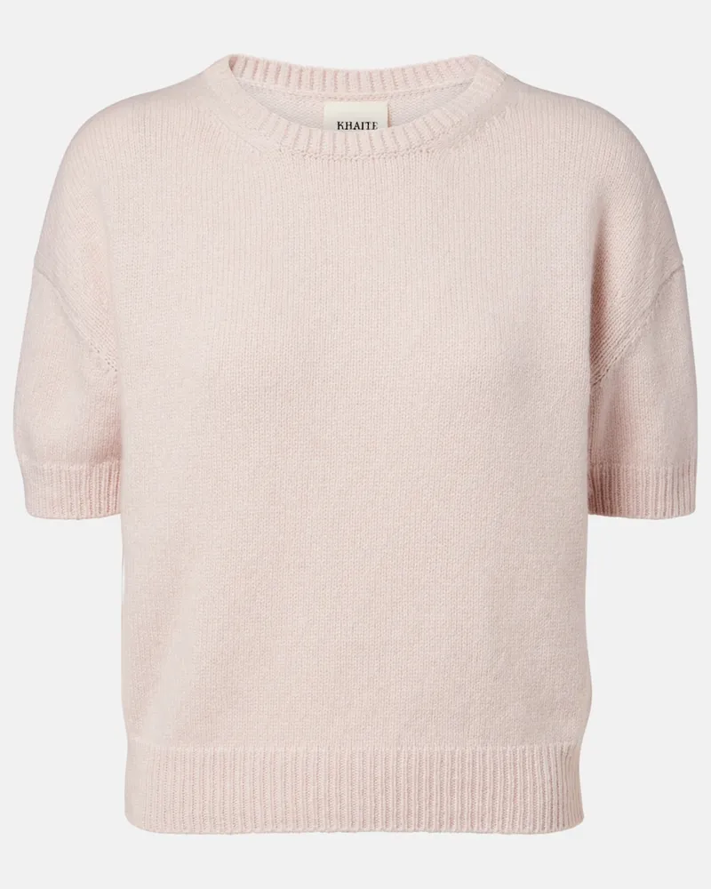 KHAITE Pullover Golden aus Kaschmir Rosa