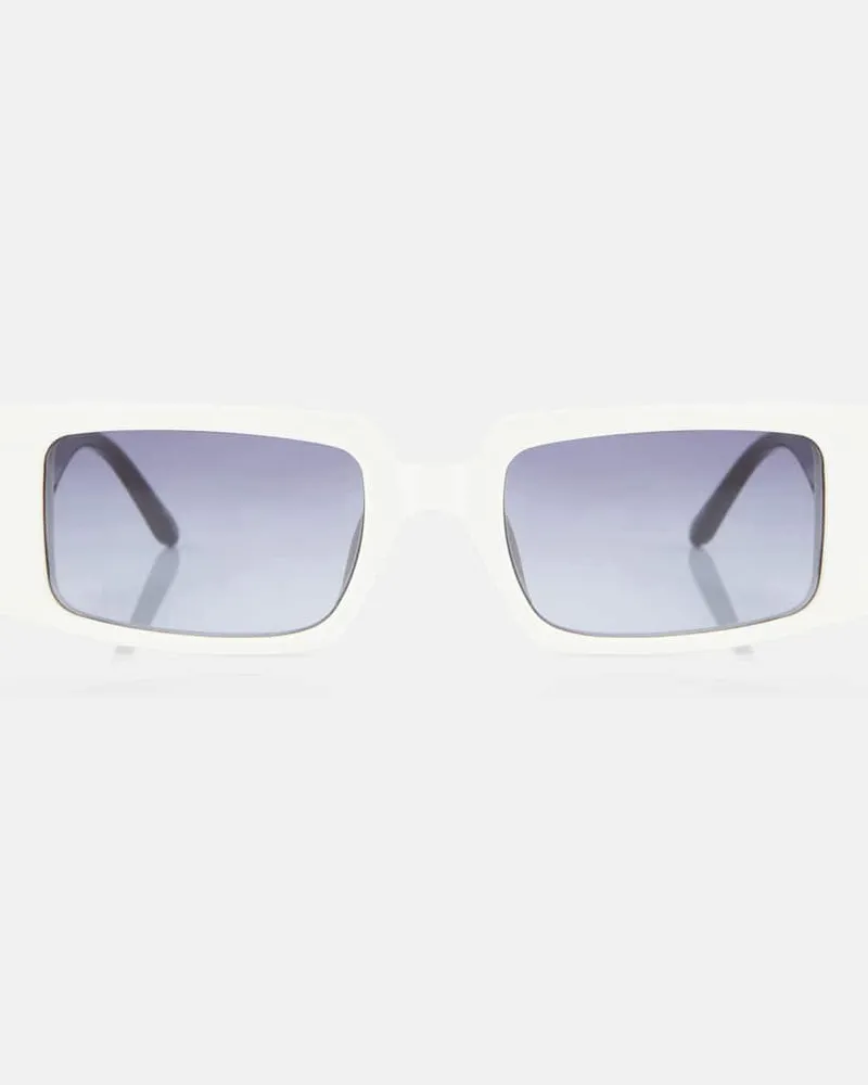 Magda Butrym Eckige Sonnenbrille Weiß