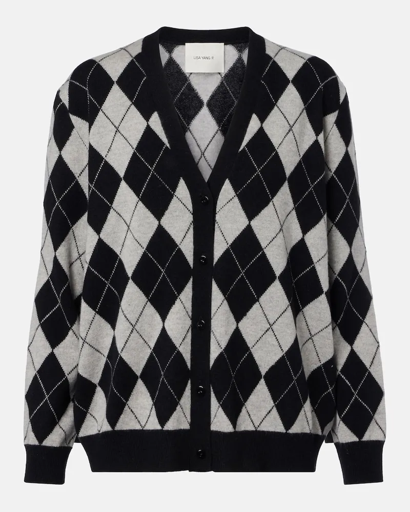 Lisa Yang Cardigan Raelyn aus Kaschmir Schwarz