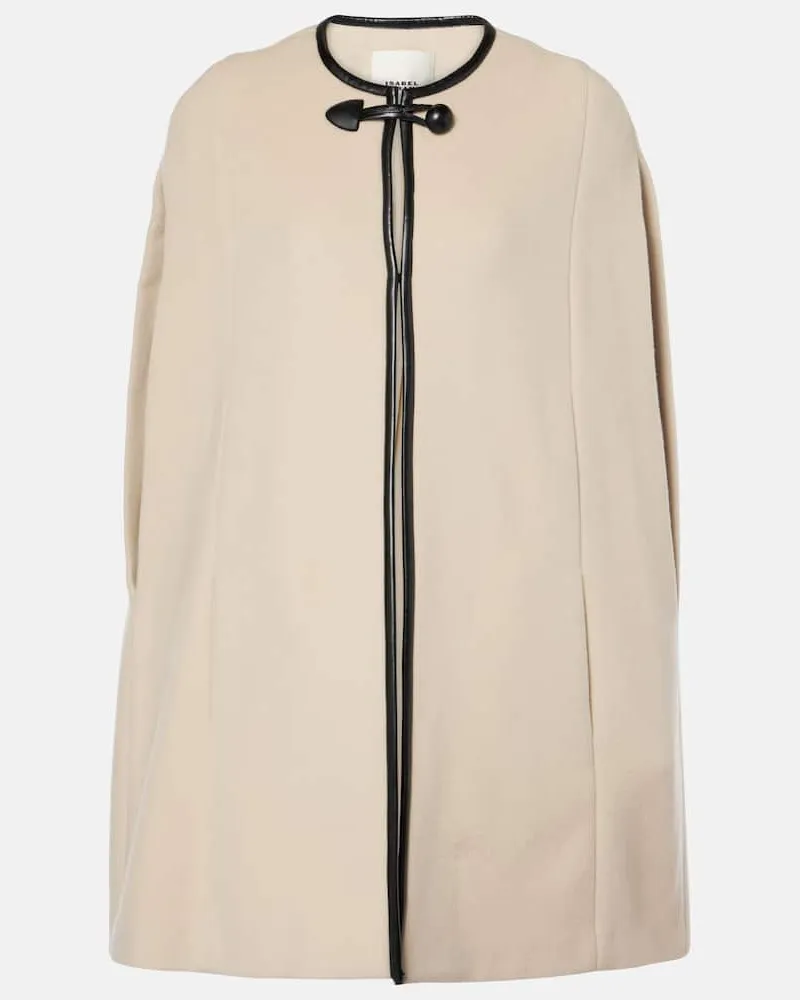 Isabel Marant Mantel aus einem Wollgemisch Weiß