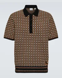 Burberry Polohemd aus Strick Braun