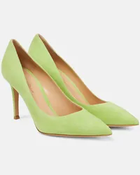 Gianvito Rossi Pumps Gianvito 85 aus Veloursleder Gruen