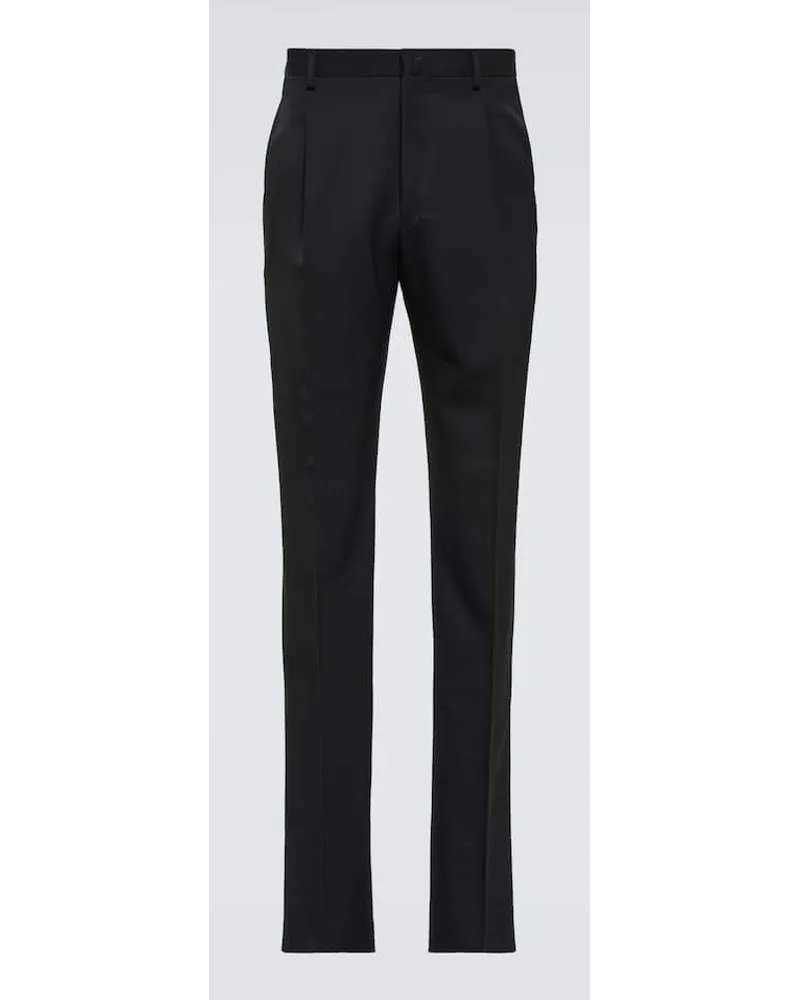 Lanvin Hose aus Wolle Schwarz