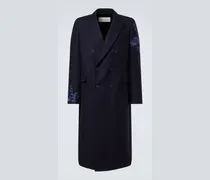 Bestickter Mantel aus Wolle