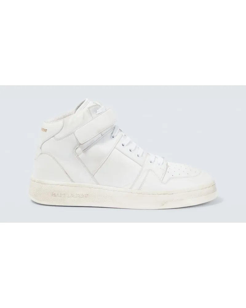 Saint Laurent Sneakers LAX aus Leder Weiss