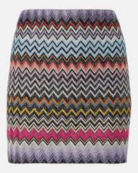 Missoni Minirock aus Haekelstrick Multicolor