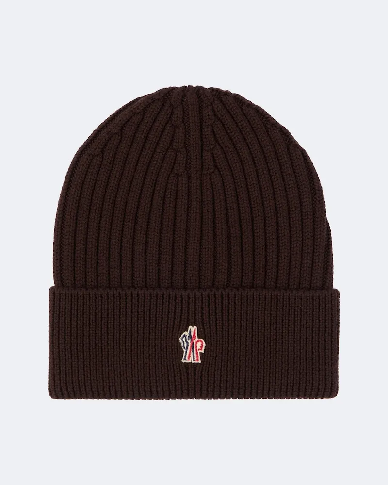 Moncler Mütze aus Schurwolle Braun
