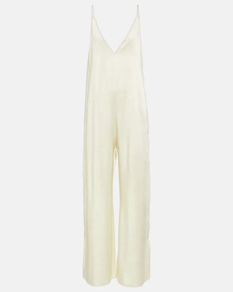 Jil Sander Jumpsuit aus Crêpe Neutral
