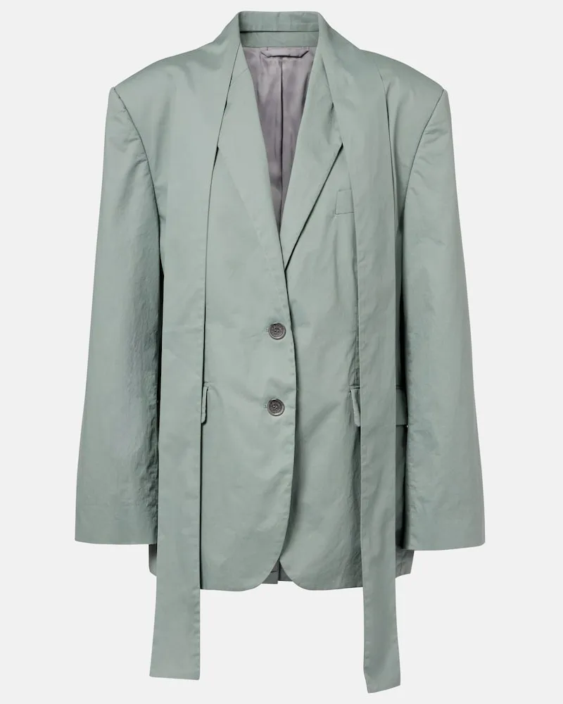 Acne Studios Blazer aus Baumwoll-Twill Grün