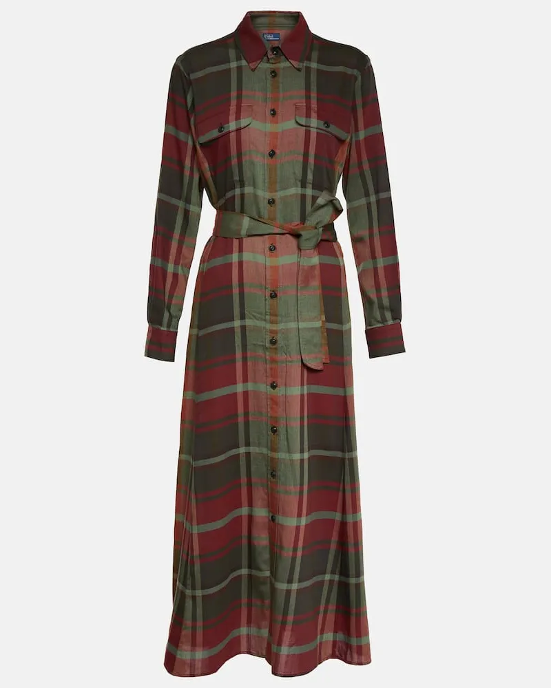 Ralph Lauren Maxikleid aus einem Baumwollgemisch Multicolor