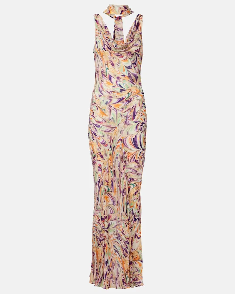 Alexandra Miro Bedrucktes Maxikleid Harper Multicolor