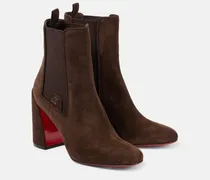Ankle Boots Turelastic 85 aus Veloursleder