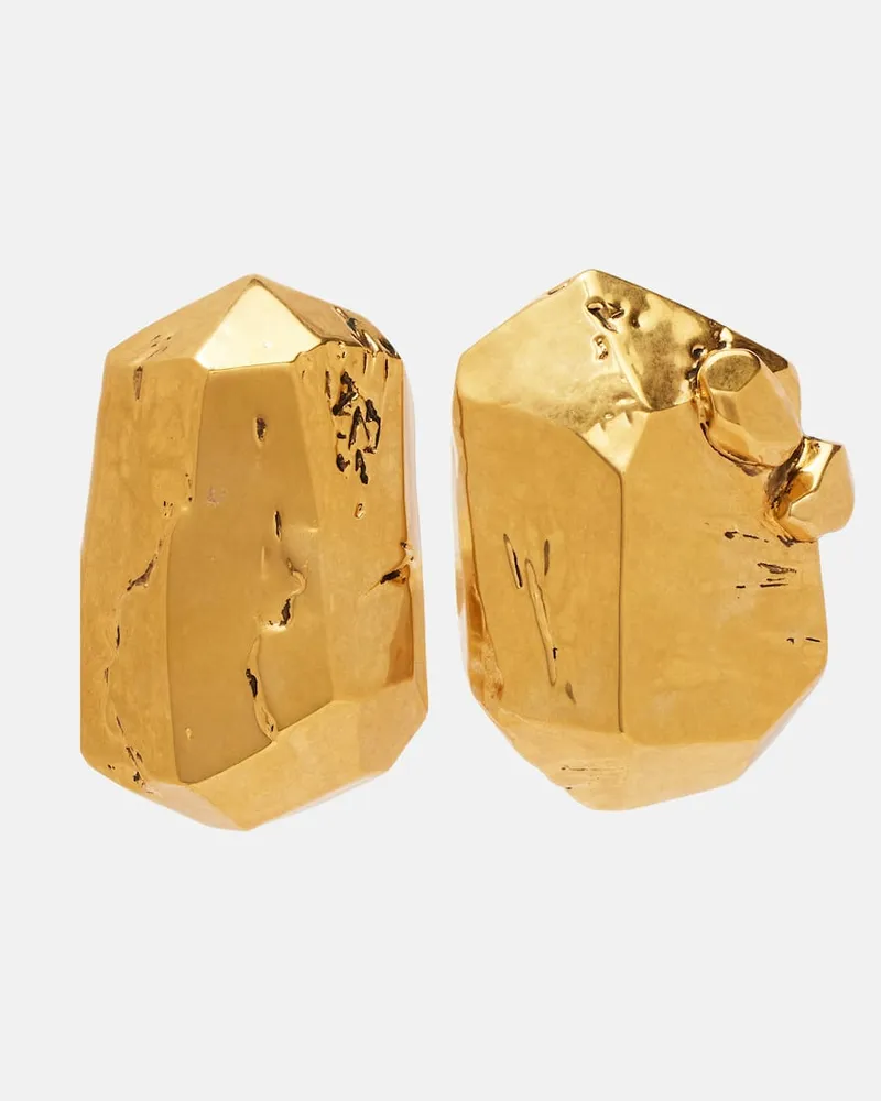 Saint Laurent Clip-Ohrringe Organic Gold