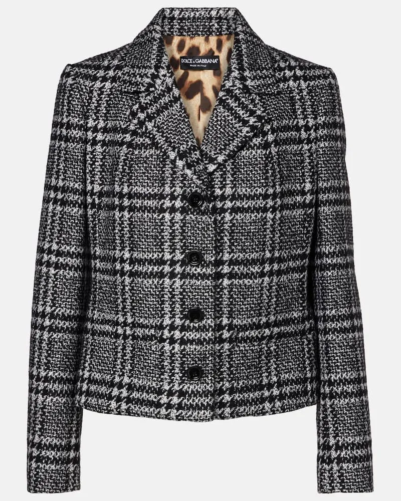Dolce & Gabbana Jacke aus einem Wollgemisch Schwarz