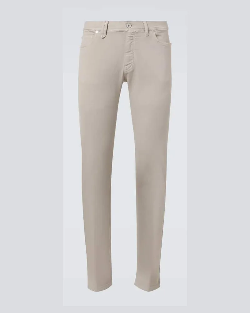 Brioni Straight Jeans Beige