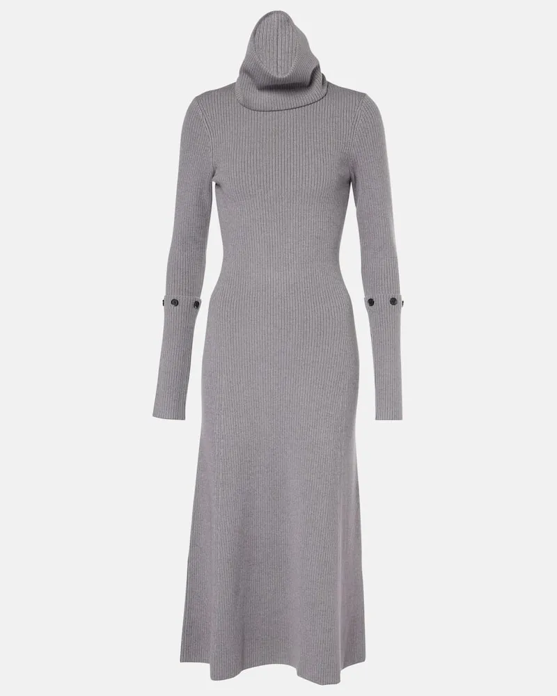 Proenza Schouler Midikleid Jocelyn aus Rippstrick Grau