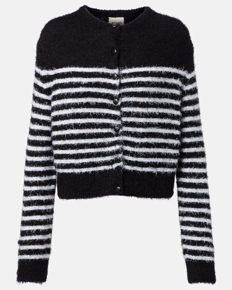 KHAITE Cardigan Jules aus Seide und Kaschmir Schwarz