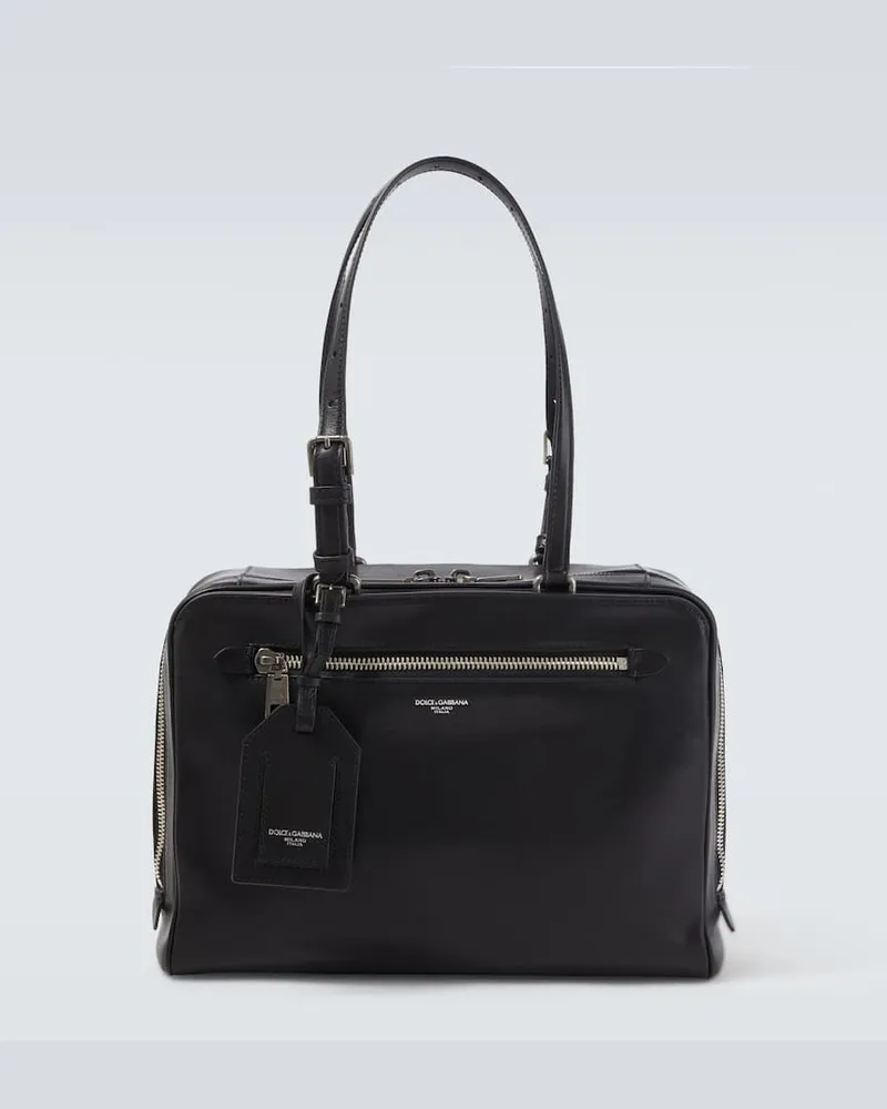 Dolce & Gabbana Aktentasche Ellis aus Leder Schwarz