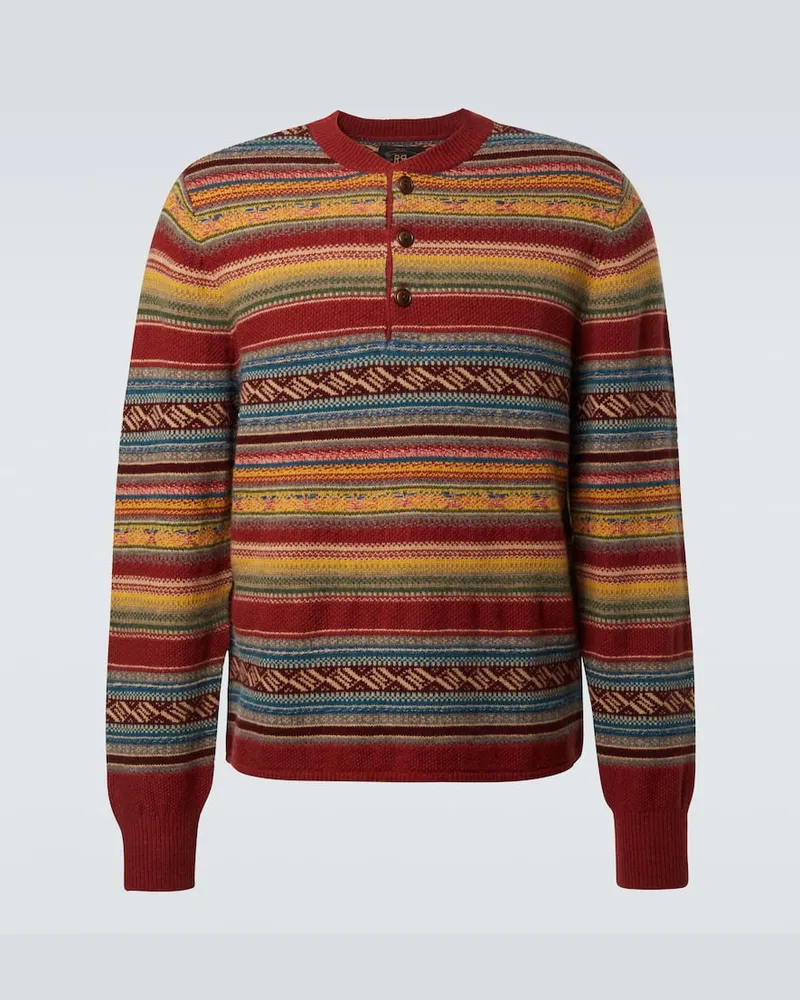 RRL Pullover aus Jacquard Multicolor